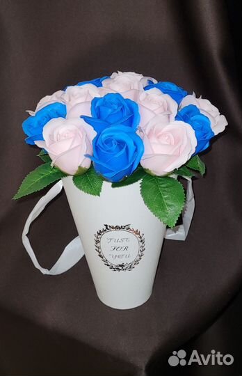 Букеты из 17 мыльных роз