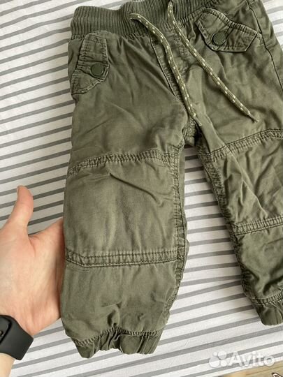 Брюки-джоггеры утепленные для мальчика 86
