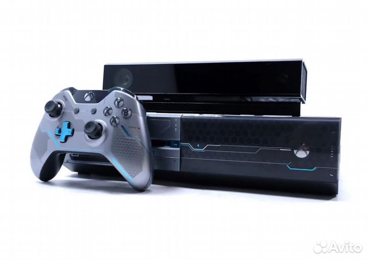 Xbox One 1tb / limited edition + игра halo 5