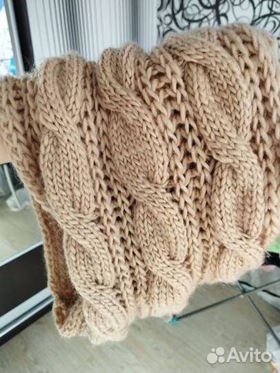 Шарф снуд платок шаль вязаный