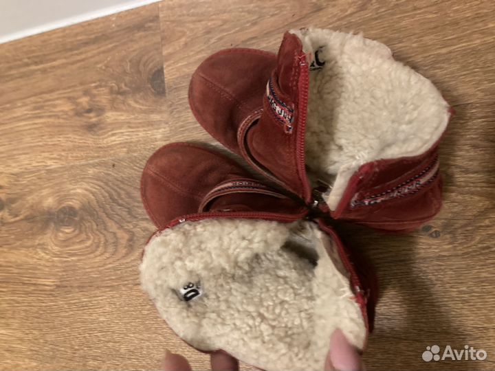 Сапоги зимние детские замшевые Dolce & Gabbana