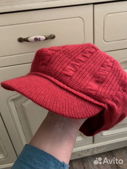 Берет ангора/Кепка вязаная женская