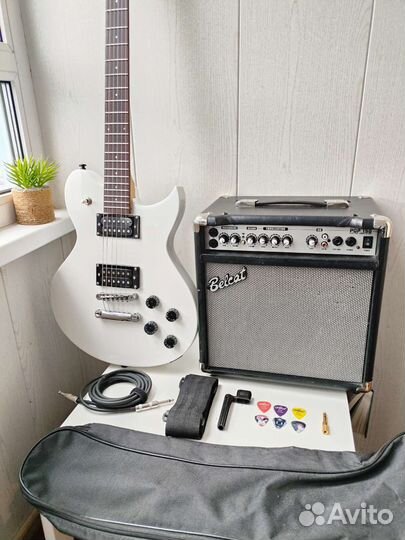 Электрогитара Washburn Les Paul +комбик 15вт +к-кт