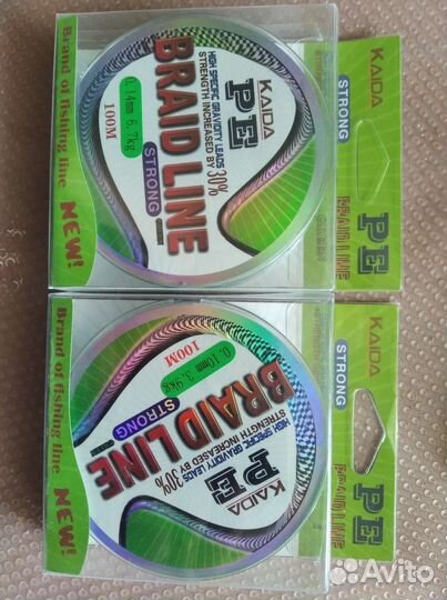 Шнур плетёный kaida 0,14-1 шт;0,1-1 шт