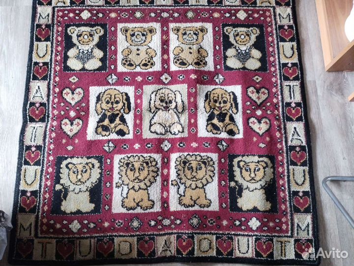 Коврик шерстяной детский 0.95х0.95, теплый