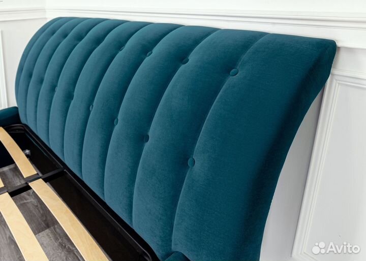 Кровать 160х200 морская волна Мадрид