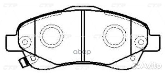 Колодки тормозные перед toyota avensis 03- GK11