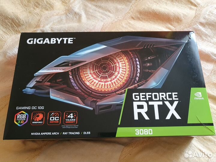 RTX 3080 10GB Gigabyte Gaming OC (не LHR)