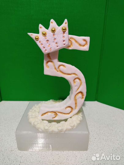 Цифры из сахарной мастики