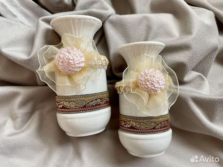 Керамический набор новый из двух ваз