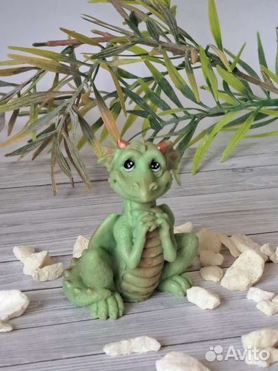 Фигурка из мыла Дракон, мыло ручной работы