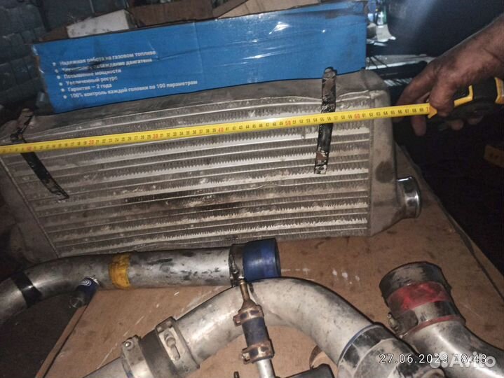 Интеркулер с трубами