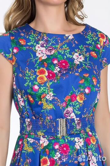 Платье с пояском, 50, 52, размеры