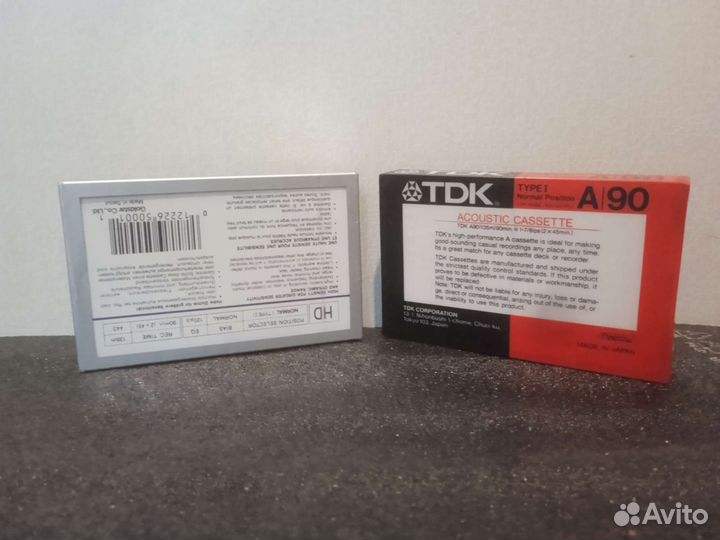 Аудиокассеты новые tdk a90 goldstar