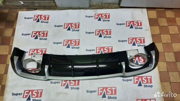 Диффузор на задний бампер audi a3 rs3 8v рест