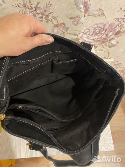 Сумка натуральная замша