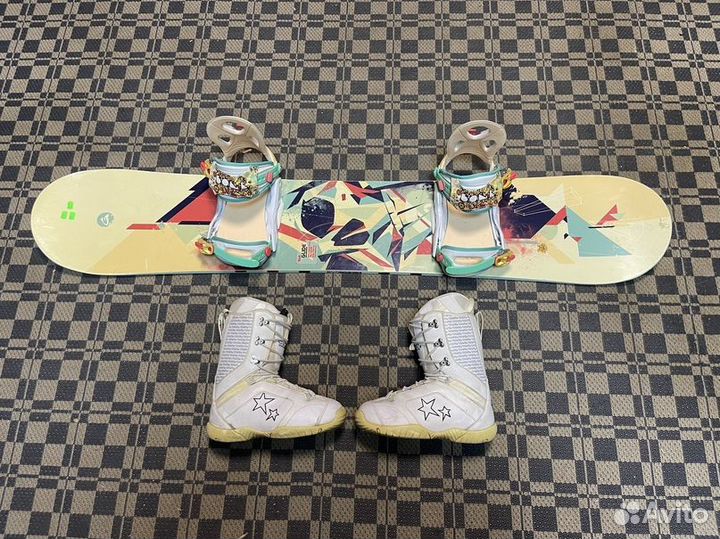 Сноуборд комплект Glide - 143 + Trans - 38 - 39