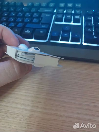 Apple earpods lightning+переходник jack 3.5 (Ориг)
