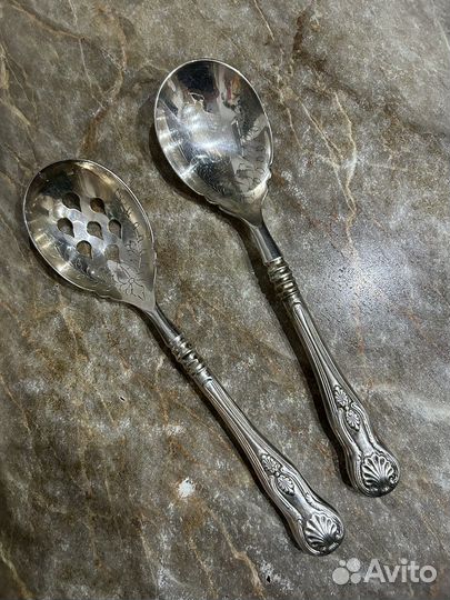 Ложка сервировочная мельхиор набор