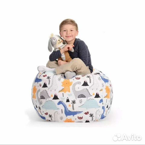 Детское кресло мешок для хранения мягких игрушек