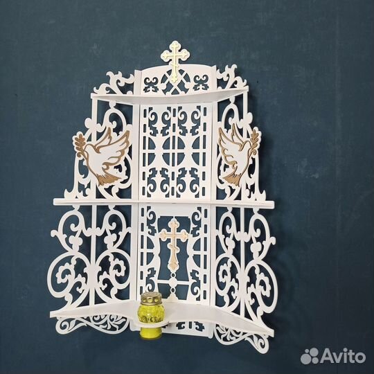 Полка для икон Иконостас Модель 130 Красный угол 1