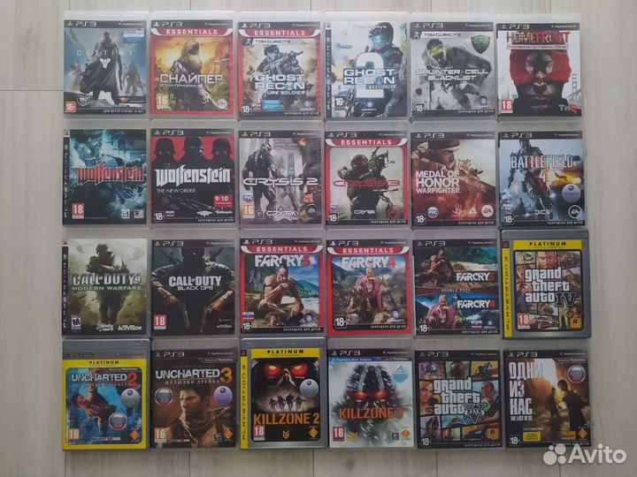 Большой выбор игр для PS3 (200+ дисков)
