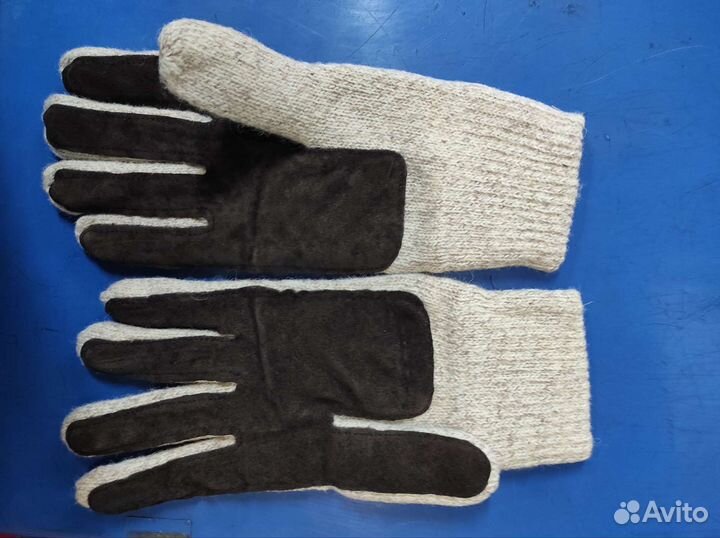 Перчатки зимние со спилковыми накладками, р.11