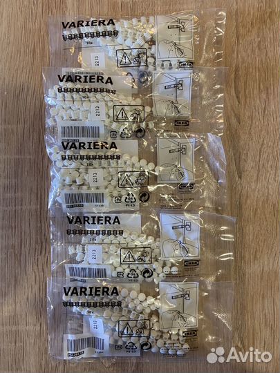 5 упак. Заглушки Variera белые IKEA