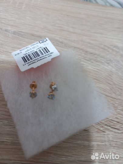 Серьги золотые 585 пробы