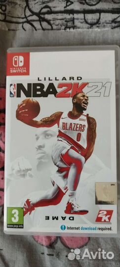 Продам игру NBA2k21 на nintendo switch