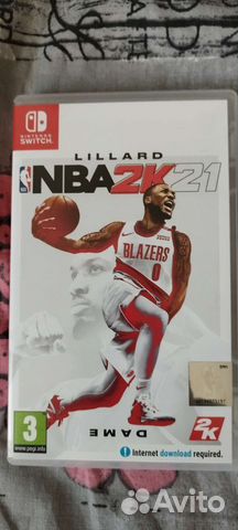 Продам игру NBA2k21 на nintendo switch