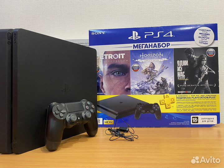 Sony PS4 Slim1tb Как новая/Гарантия/400игр