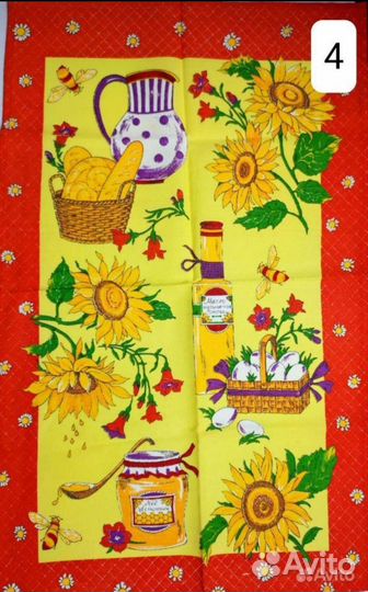 Новые кухонные полотенца лён хлопок