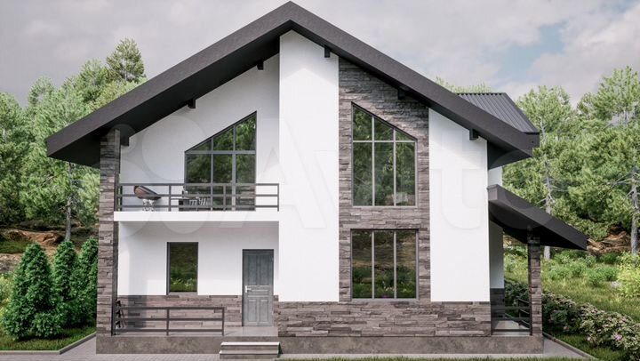 Дом 190 м² на участке 6 сот.