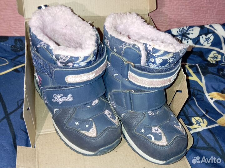 Ботинки зимние для девочки 25 размер
