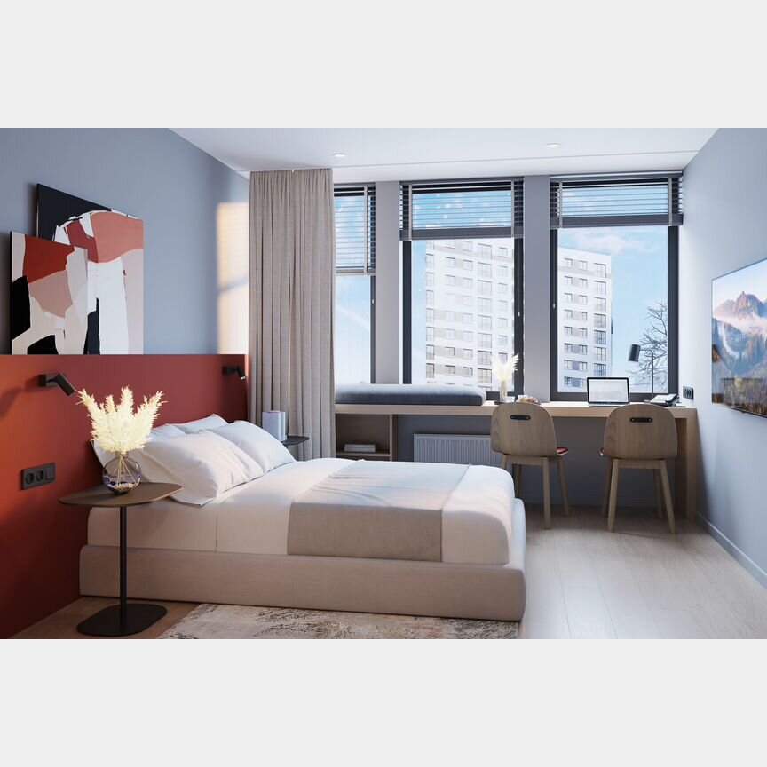 1-к. апартаменты, 52,4 м², 13/15 эт.