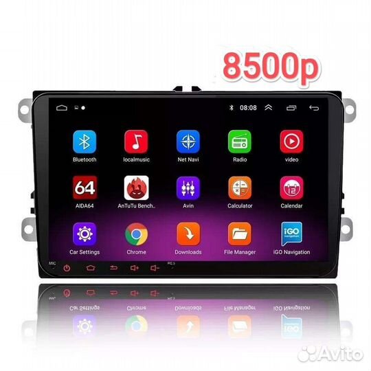 VW Skoda магнитола Android GPS штатная новая