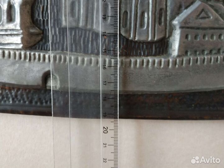 Панно чеканка СССР винтаж Новгородский Детинец