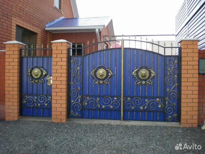 Кованные ворота, ограды,мангалы, итд