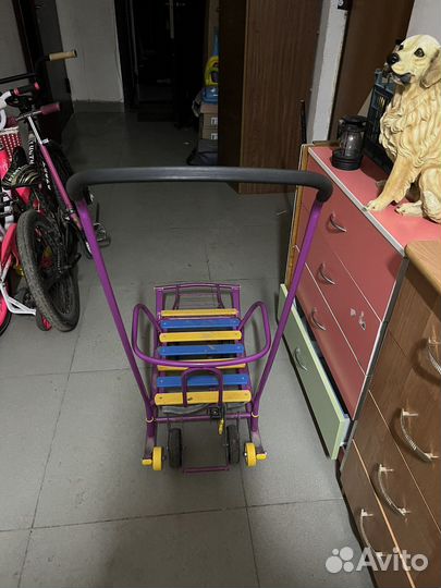 Санки ника на колесиках