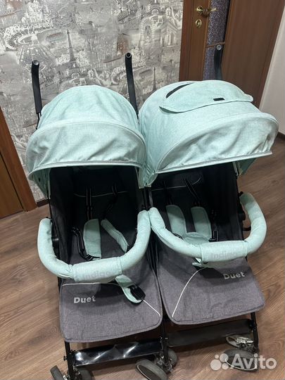 Прогулочная коляска для двойни бу
