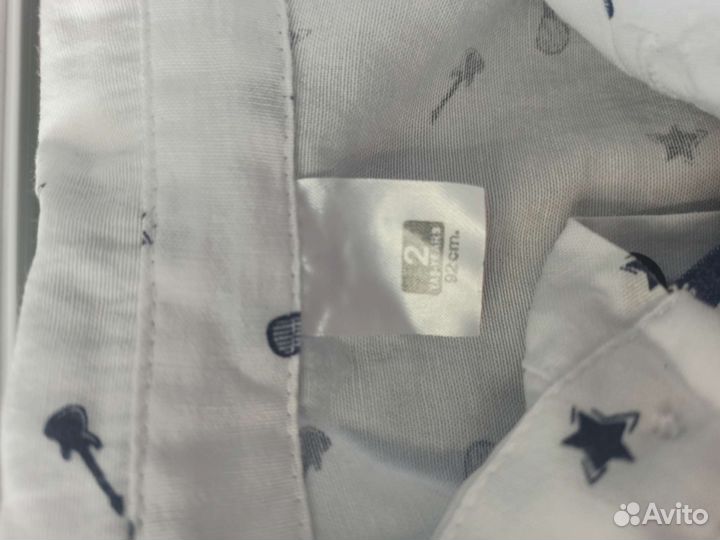 Костюм для мальчика брюки и рубашка 92