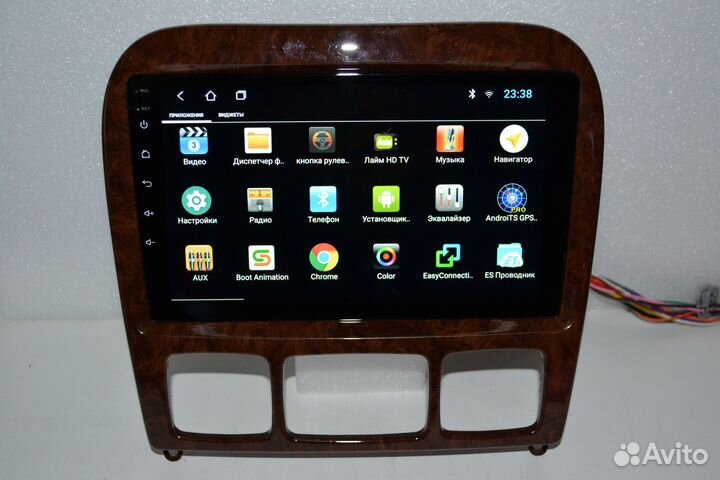 Android магнитола для Mercedes S W220, есть Teyes