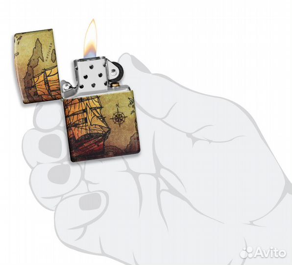 Зажигалка Zippo - Pirate Ship