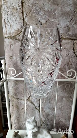 Ваза для фруктов и десерта. Хрусталь