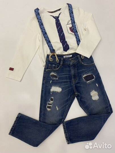 Джинсы, кофта на мальчика 5-6 лет (рост 116 см)