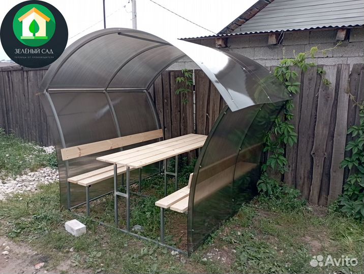 Беседка из поликарбоната