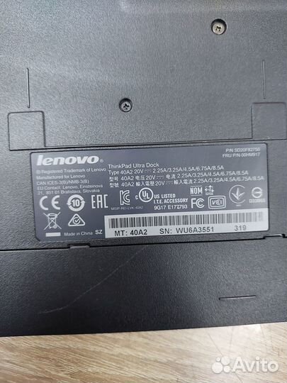 Докстанция Lenovo 40A2 для ноутбуков в наличии