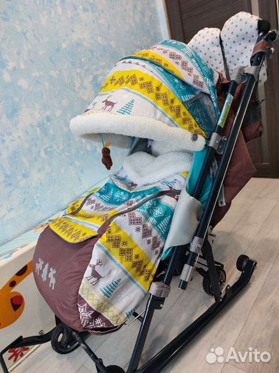 Санки коляска ника 7-7