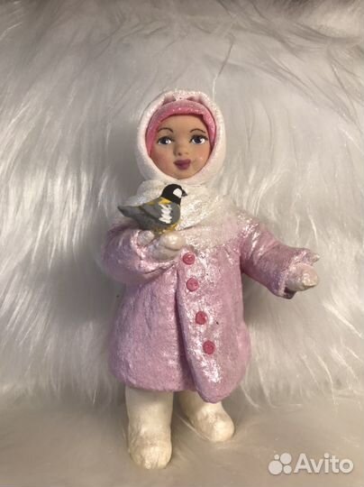 Ватные елочные игрушки
